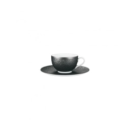 Raynaud, Minéral irisé Black, Tea extra or chinese soup bowl saucer