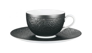 Raynaud, Minéral irisé Black, Tea extra or chinese soup bowl saucer