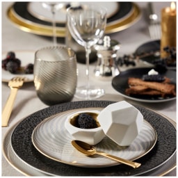 Raynaud, Minéral irisé Black, Dinner set for 6 persons