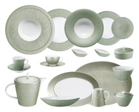 Raynaud, Minéral irisé Celadon, Grand dining set for 8 persons