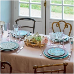 Raynaud, Minéral irisé Celadon, Grand dining set for 8 persons
