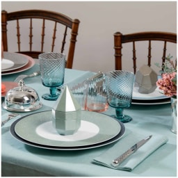 Raynaud, Minéral irisé Celadon, Essential set for 6 persons