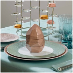 Raynaud, Minéral irisé Celadon, Grand dining set for 8 persons