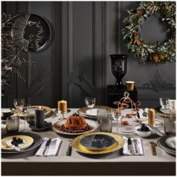 Raynaud, Minéral irisé Black, Grand dining set for 8 persons
