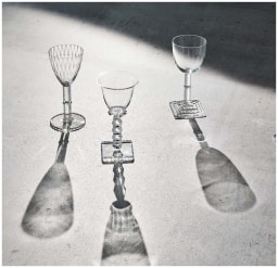Lobmeyr, Hoffmann Goblets, Stufenschliff Pokal, with square stepped foot