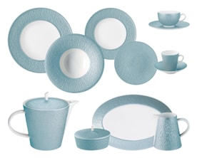 Raynaud, Minéral irisé Sky Blue, Essential set for 6 persons