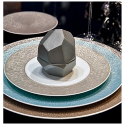 Raynaud, Minéral irisé Sky Blue, Grand dining set for 8 persons