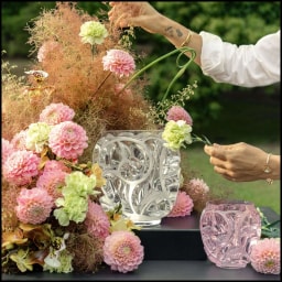 Lalique, Tourbillons vases, Vase, clear