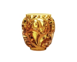 Lalique, Tourbillons vases, Vase, amber