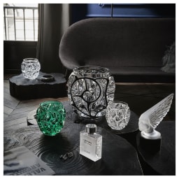 Lalique, Tourbillons vases, Small vase, clear