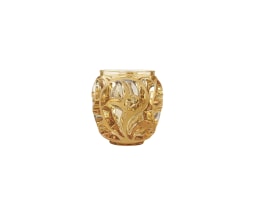 Lalique, Tourbillons vases, Small vase, amber