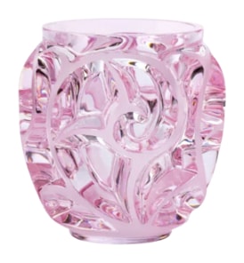 Lalique, Tourbillons vases, Small vase, pink luster