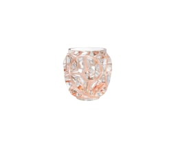 Lalique, Tourbillons vases, Small vase, coral patina
