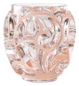 Lalique, Tourbillons vases, Vase, coral patina