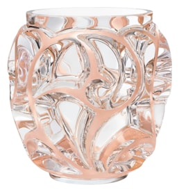 Lalique, Tourbillons vases, Xxl vase, coral patina