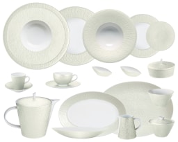 Raynaud, Minéral irisé Shell, Grand dining set for 8 persons