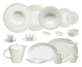 Raynaud, Minéral irisé Shell, Grand dining set for 8 persons