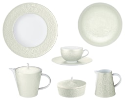 Raynaud, Minéral irisé Shell, Breakfast set for 6 persons