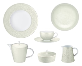 Raynaud, Minéral irisé Shell, Breakfast set for 6 persons