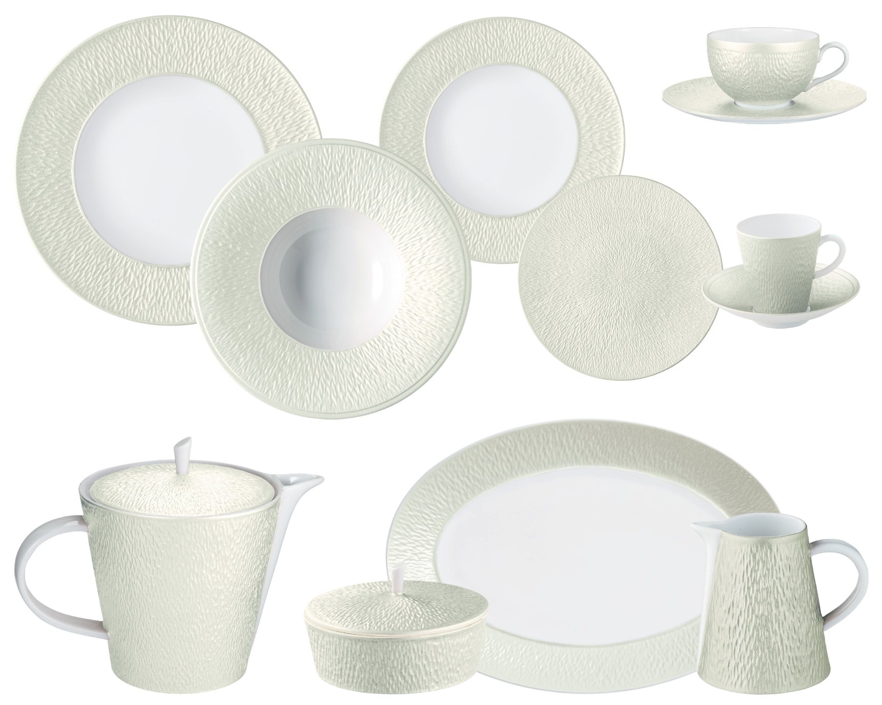 Raynaud, Minéral irisé Shell, Essential set for 6 persons