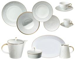 Raynaud, Minéral Gold Rim, Essential set for 6 persons