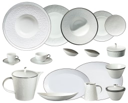 Raynaud, Minéral platinum, Grand dining set for 8 persons