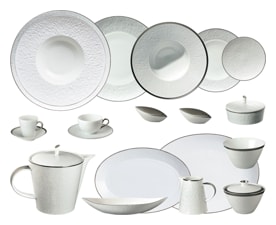 Raynaud, Minéral platinum, Grand dining set for 8 persons