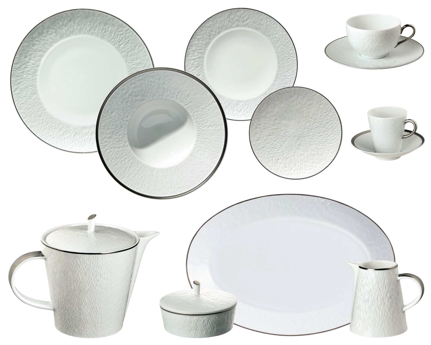 Raynaud, Minéral platinum, Essential set for 6 persons