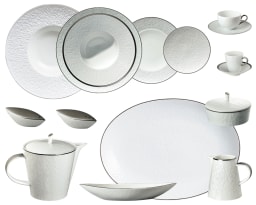 Raynaud, Minéral platinum, Dinner set for 6 persons