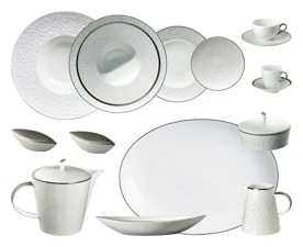 Raynaud, Minéral platinum, Dinner set for 6 persons