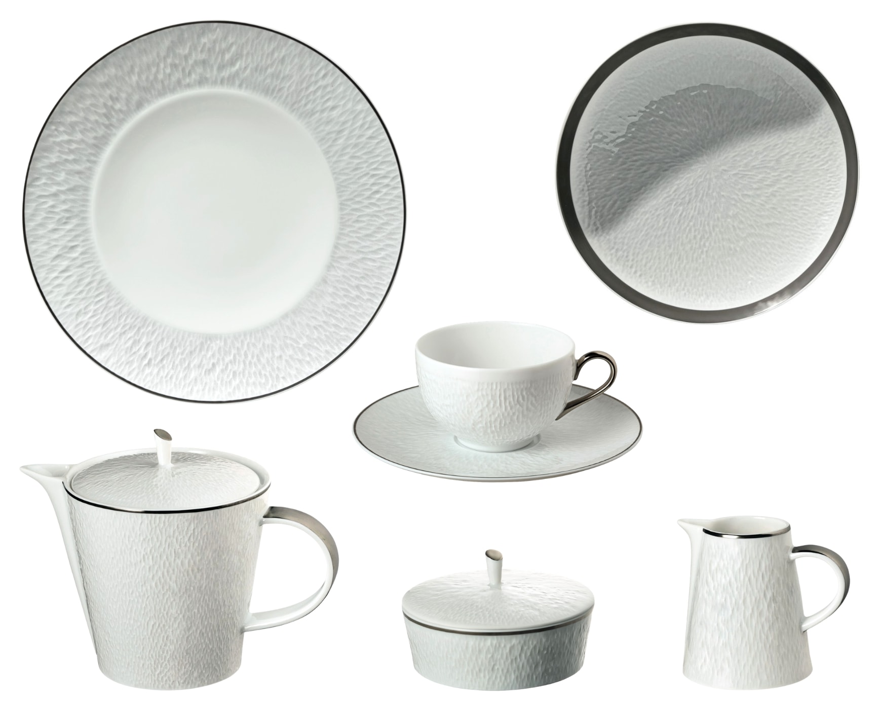 Raynaud, Minéral platinum, Breakfast set for 6 persons