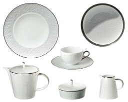 Raynaud, Minéral platinum, Breakfast set for 6 persons