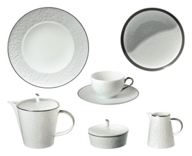 Raynaud, Minéral platinum, Breakfast set for 6 persons