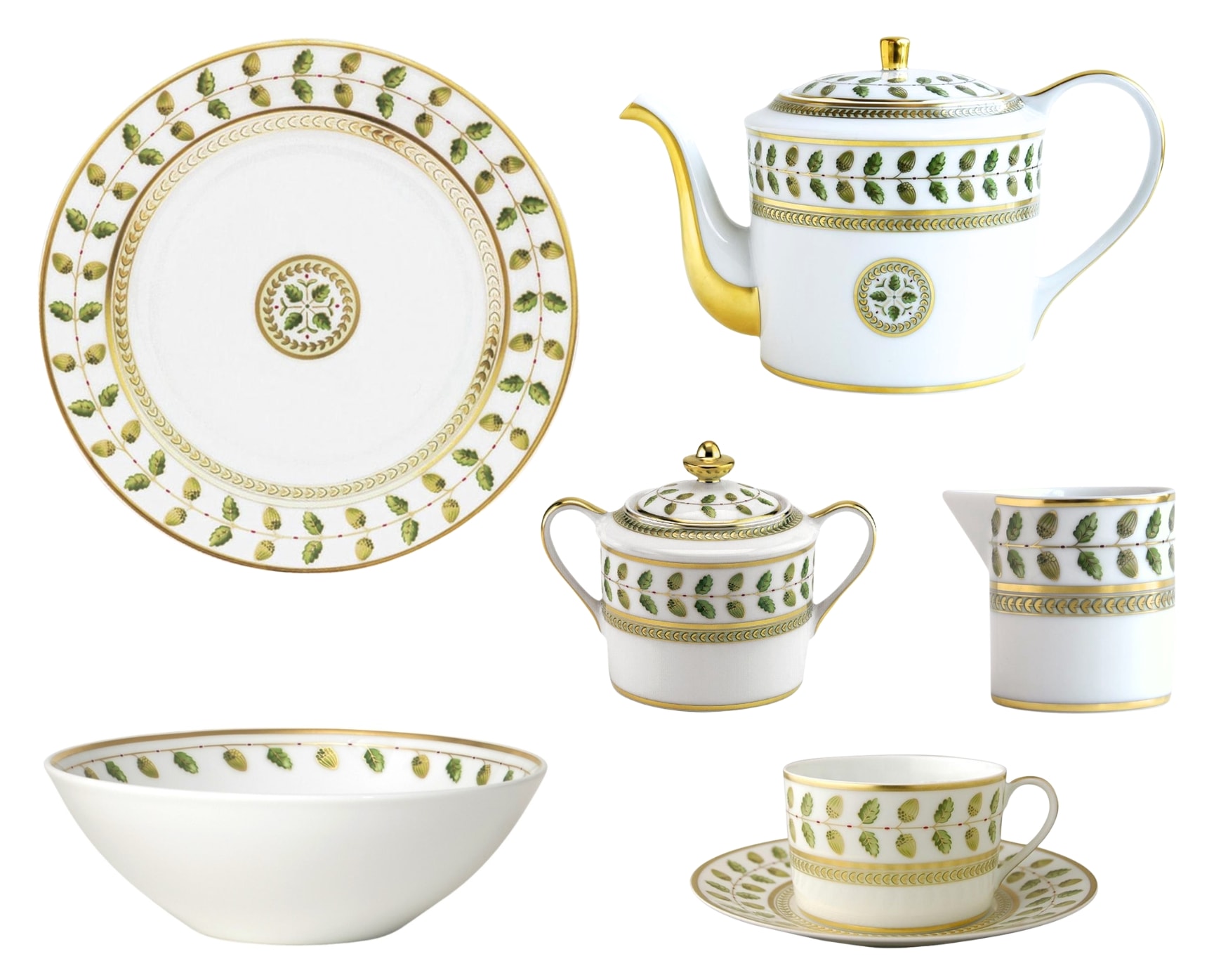 Bernardaud, Constance, Breakfast set for 6 persons