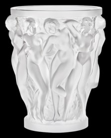 Lalique, Bacchantes vases, Vase, clear