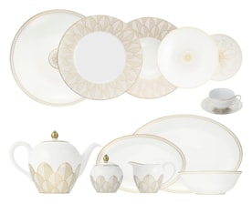 Christofle, Malmaison Impériale Gold, Dinner set for 6 persons