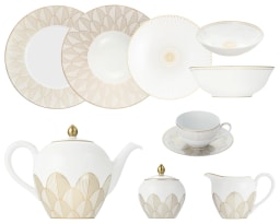 Christofle, Malmaison Impériale Gold, Essential set for 6 persons