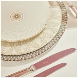 Christofle, Malmaison Impériale Gold, Grand dining set for 8 persons