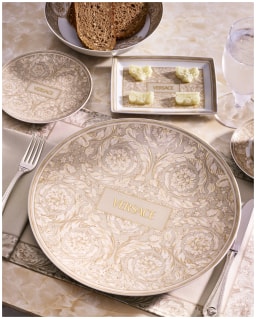 Versace, Barocco Beige, Dinner set for 6 persons