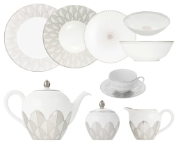Christofle, Malmaison Impériale Platinum, Essential set for 6 persons