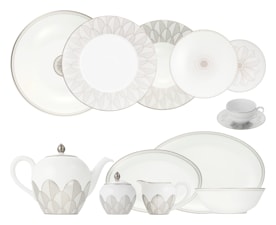 Christofle, Malmaison Impériale Platinum, Dinner set for 6 persons