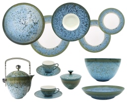 Jaune de Chrome, Nymphéa, Dinner set for 6 persons