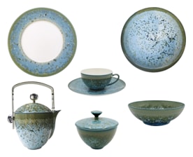 Jaune de Chrome, Nymphéa, Breakfast set for 6 persons