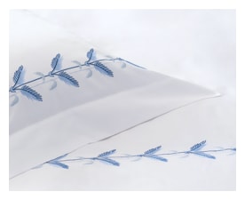 Jesurum, Plumes bed linen, Blue, Top Sheet