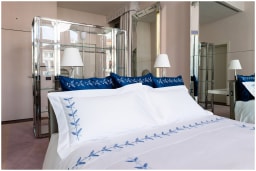 Jesurum, Plumes bed linen, Blue, Top Sheet