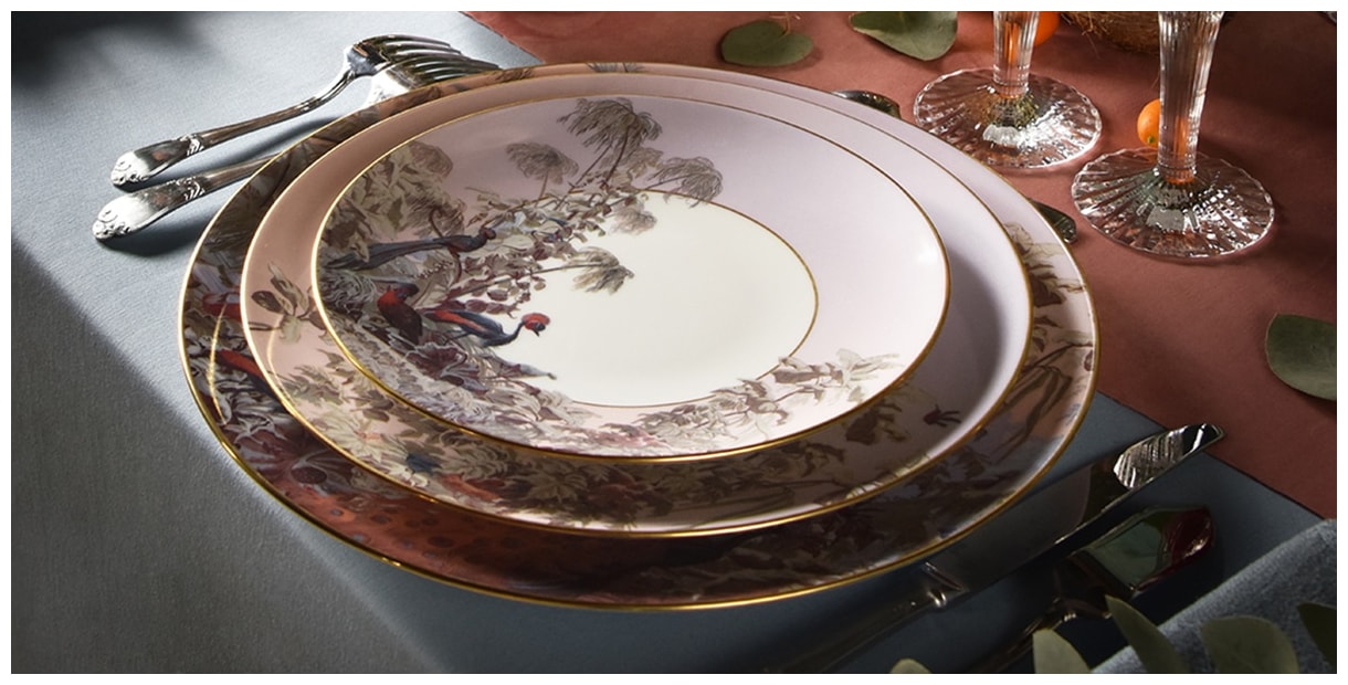 Haviland, Le Brésil, Dinner set for 6 persons