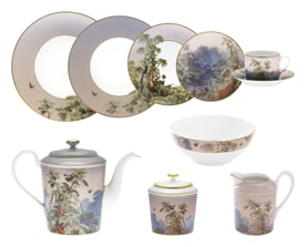 Haviland, Le Brésil, Essential set for 6 persons