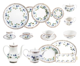 Haviland, Impératrice Eugénie, Grand dining set for 8 persons