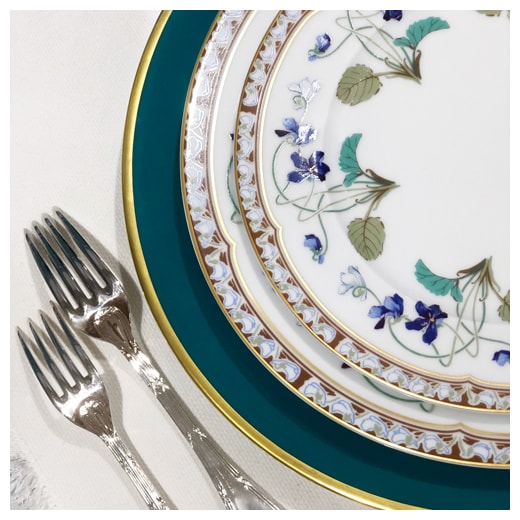 Haviland, Impératrice Eugénie, Grand dining set for 8 persons