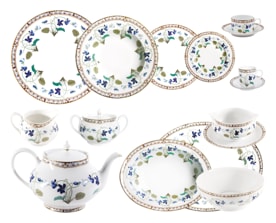 Haviland, Impératrice Eugénie, Dinner set for 6 persons